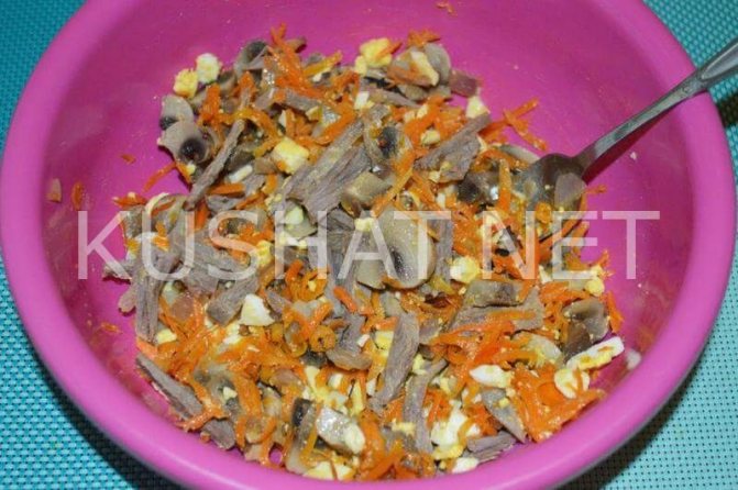 9_салат с говядиной и маринованными грибами