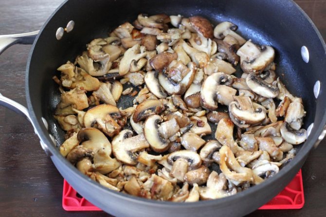 рецепт грибов в сливках