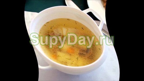 Суп из шампиньонов с картофелем – классический